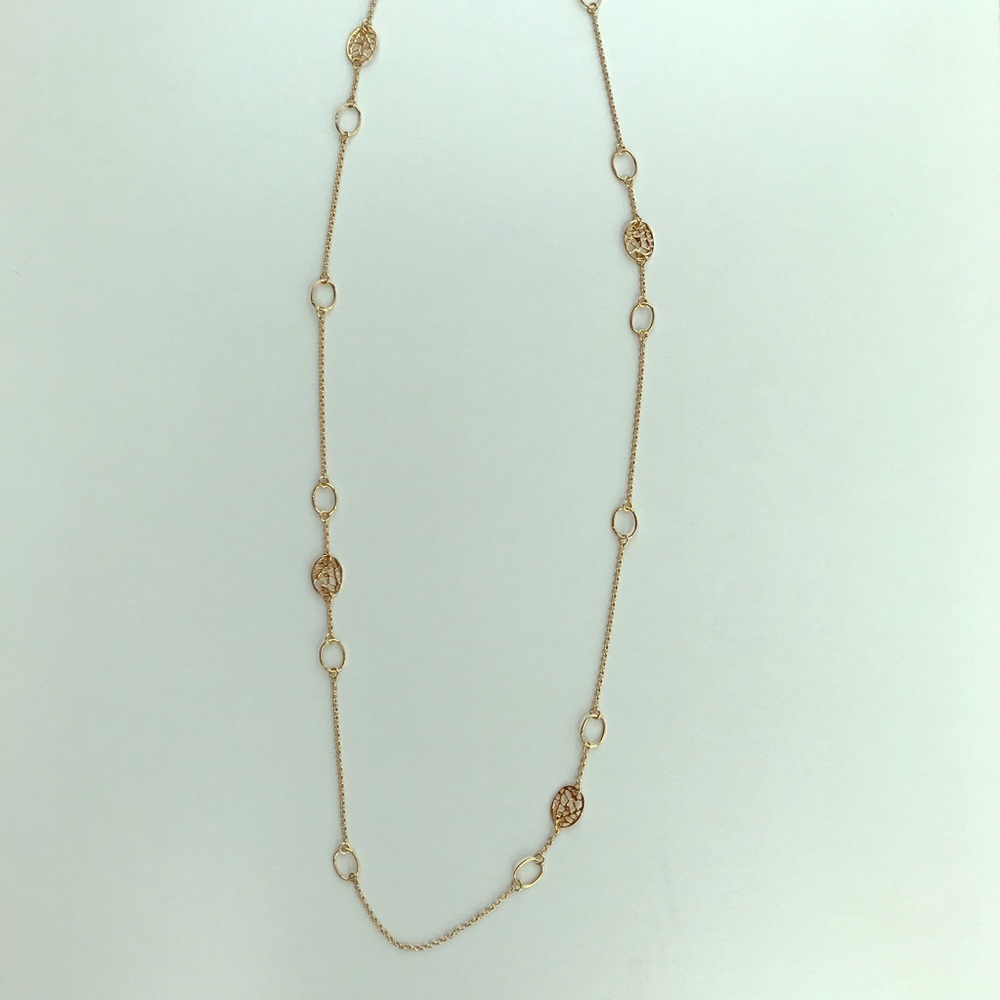 Argento Vivo Gold Plate Necklace 36”